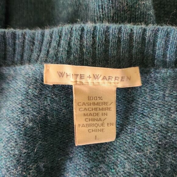 White + Warren Cashmere Sweater Size Large - Picture 5 of 5